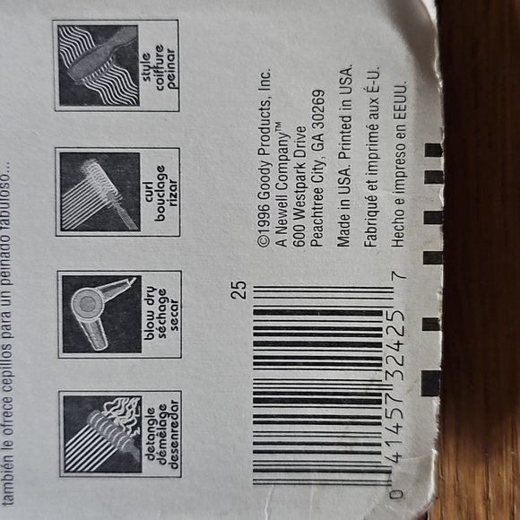 Goody Vintage Hair Picks 1996 Pack of 3 Combs New in Package - Picture 5 of 8